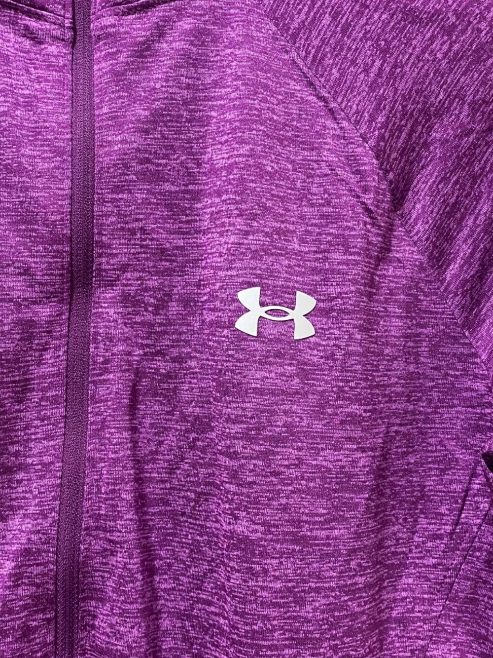 Under Armour Women Small HeatGear 1/4 Zip Pullover Purple Activewear - Picture 3 of 10